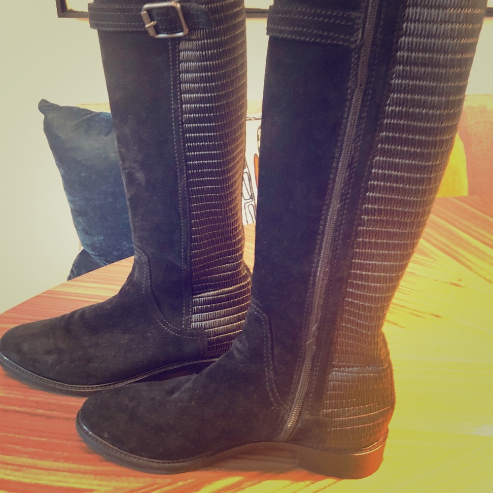 Aquatalia Leather, tall shaft equestrian boot